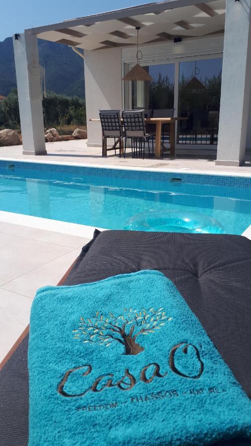 Casa O' - Moderne Villa Mit Grosser Terrasse Und Privatem Swimmingpool Skala Potamia  Dış mekan fotoğraf