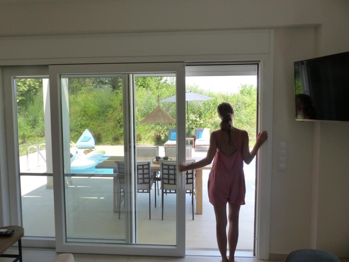 Casa O' - Moderne Villa Mit Grosser Terrasse Und Privatem Swimmingpool Skala Potamia  Dış mekan fotoğraf